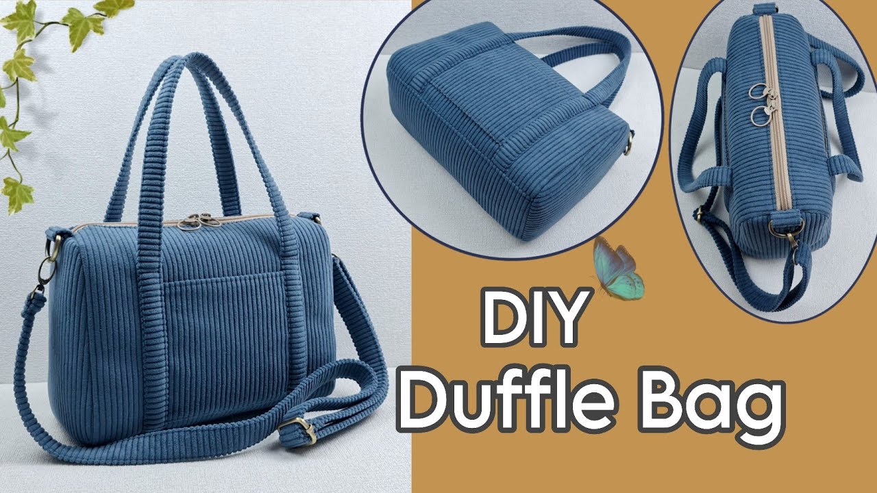 DIY Cara Membuat Tas/Duffle Bag Tutorial & Pattern
