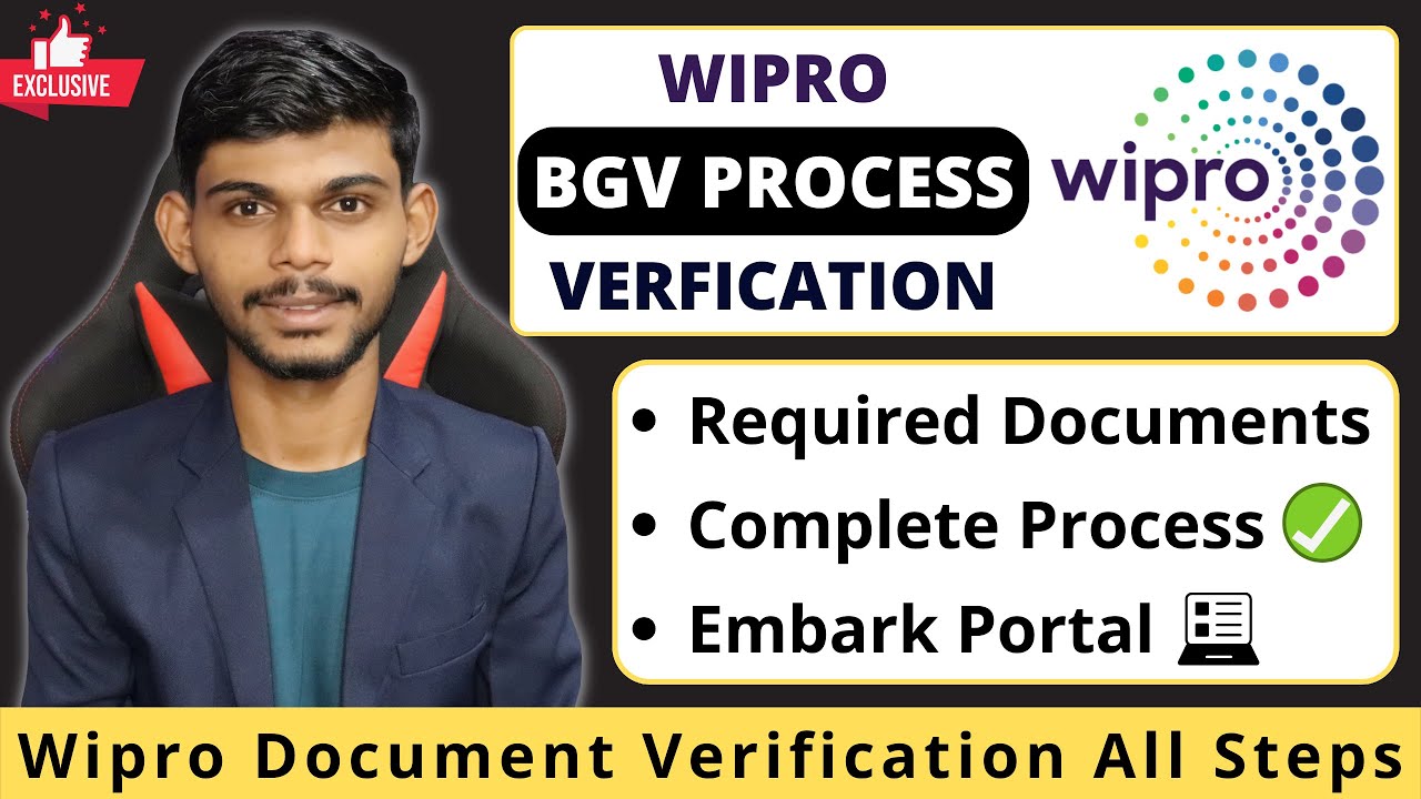 How To Do Background Verification For Wipro | Upload Documents To Embark Portal | All Steps