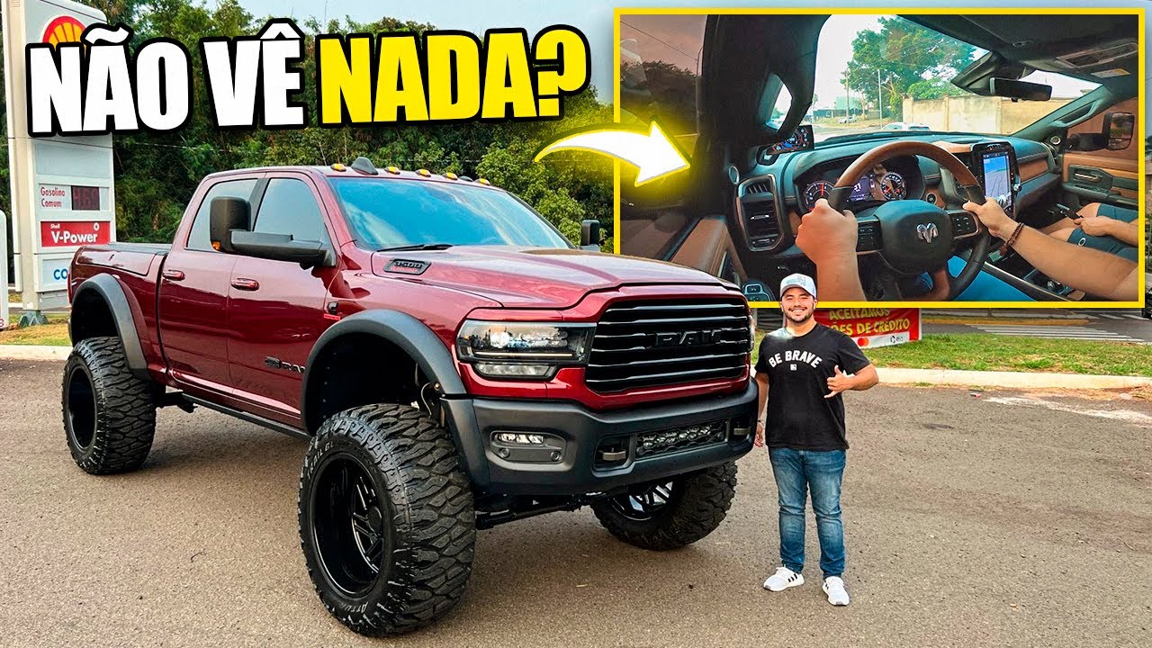 DIRIGI PELA PRIMEIRA VEZ A RAM 3500 LONGHORN MAIS MODIFICADA DO BRASIL!!