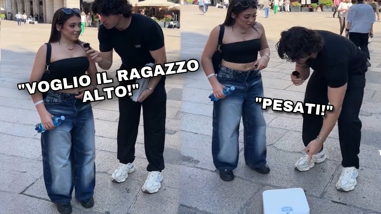 TIKTOKER fa PESARE RAGAZZE che VOGLIONO L'UOMO ALTO