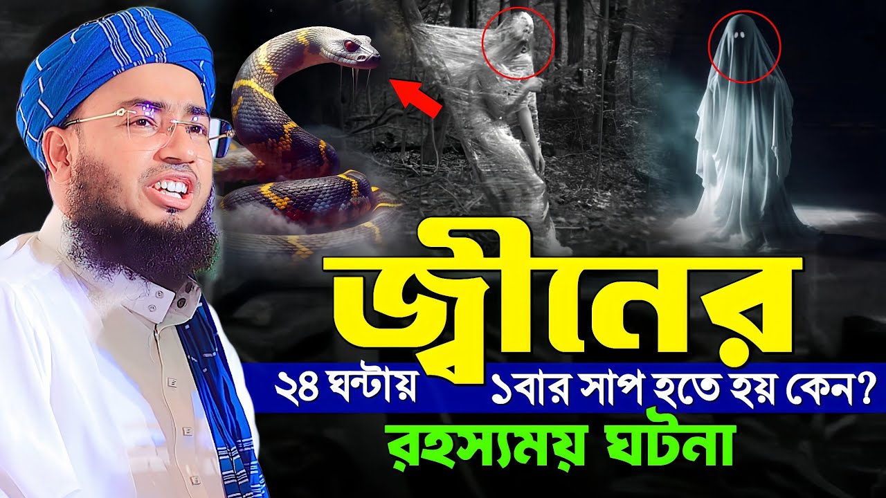 জ্বীনের ২৪ঘন্টায় ১বার সাপ হতে হয় কেন? রহস্যময় ঘটনা || Mufti Jahirul Islam Faridi || New Waz 