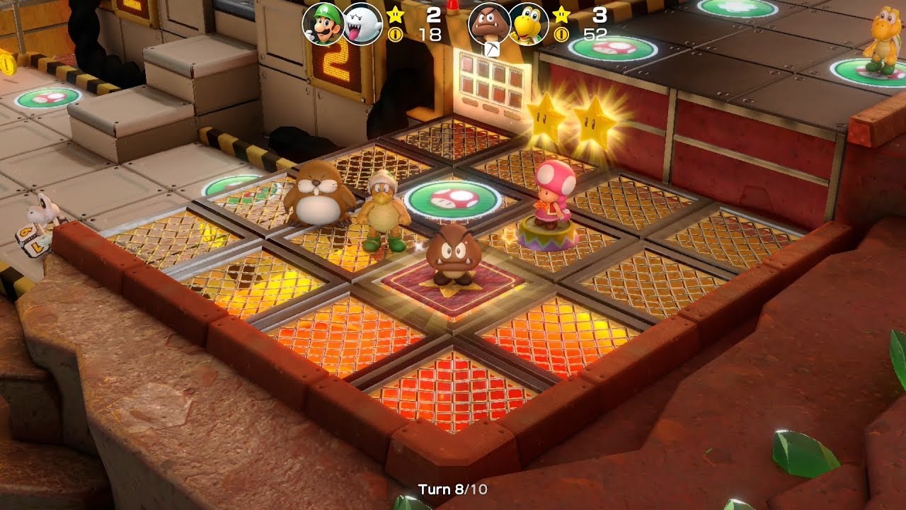 Super Mario Party Partner Party #522 Gold Rush Mine Goomba & Koopa Troopa vs Luigi & Boo