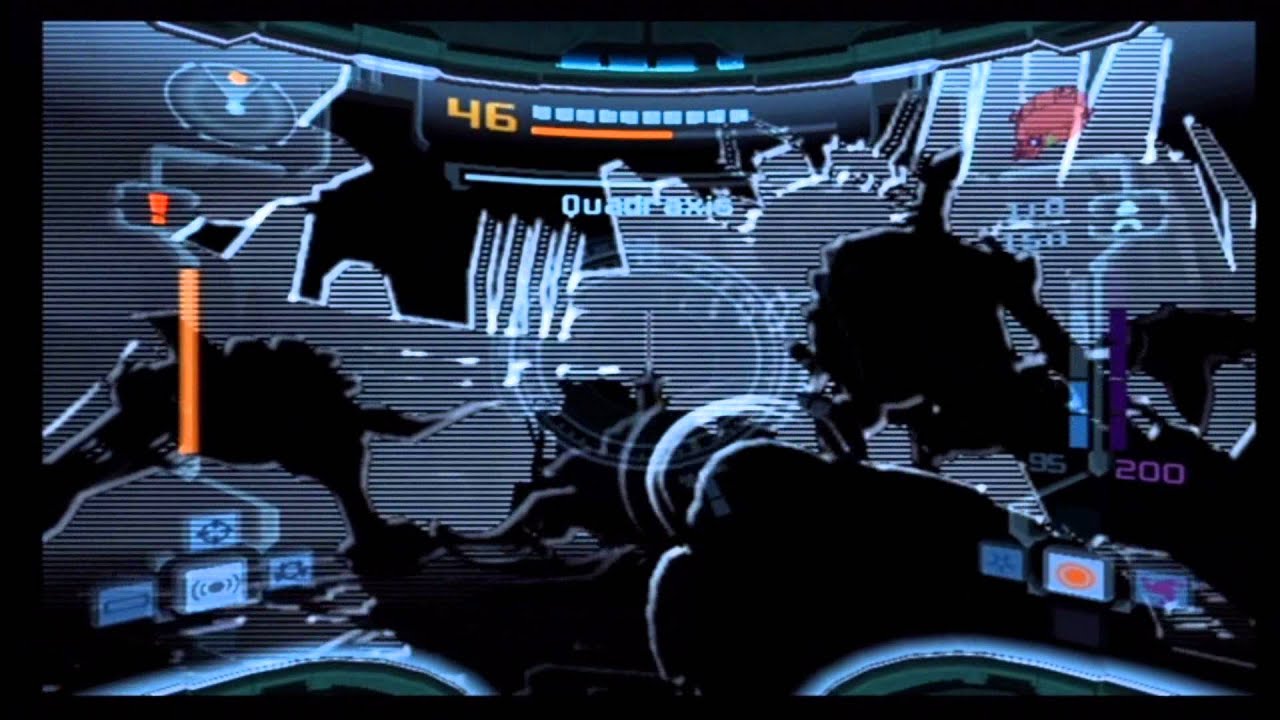 Metroid Prime 2: Echoes (GameCube)- Quadraxis Battle (Hard Mode)