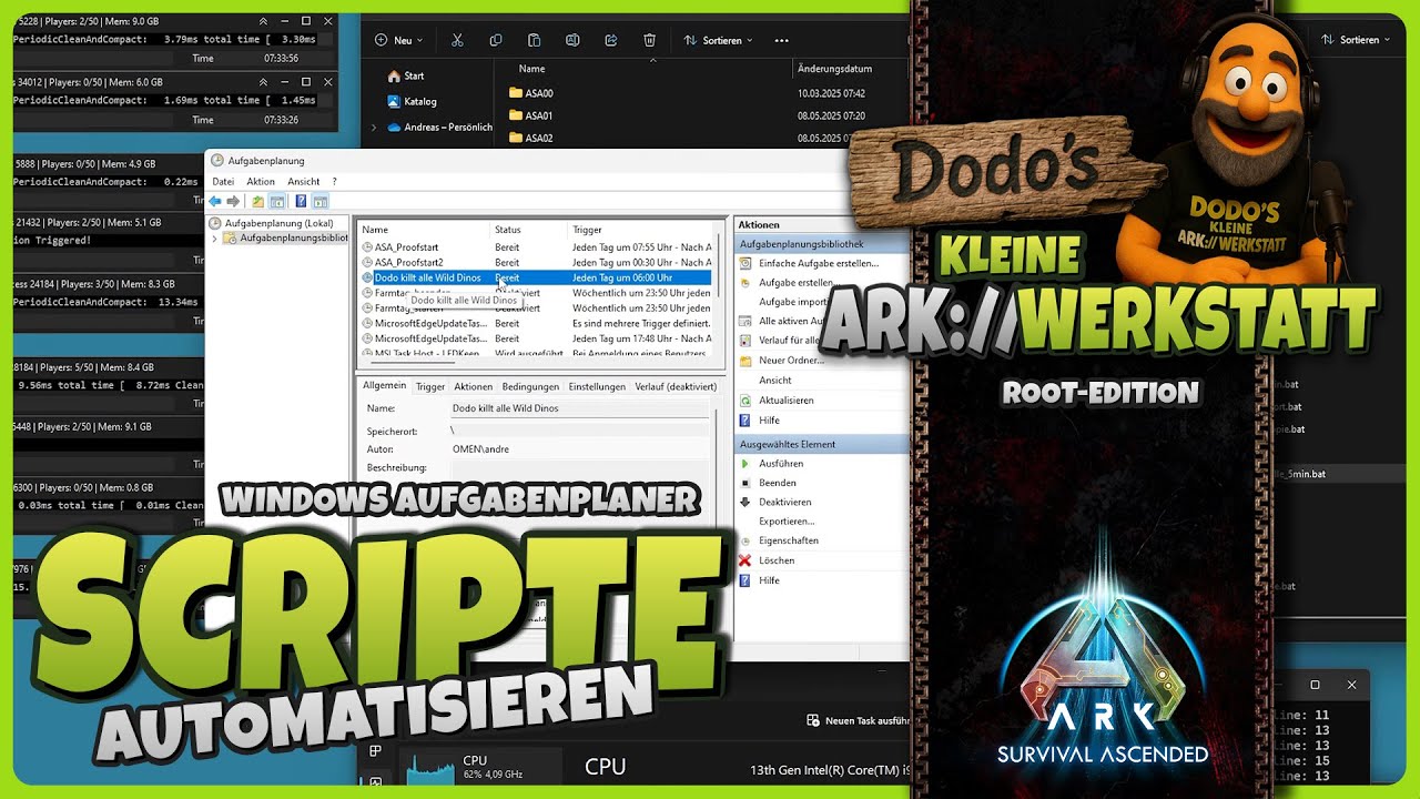 Scripte automatisieren mit dem Windows-Aufgabenplaner | Perfekt für Root-Server