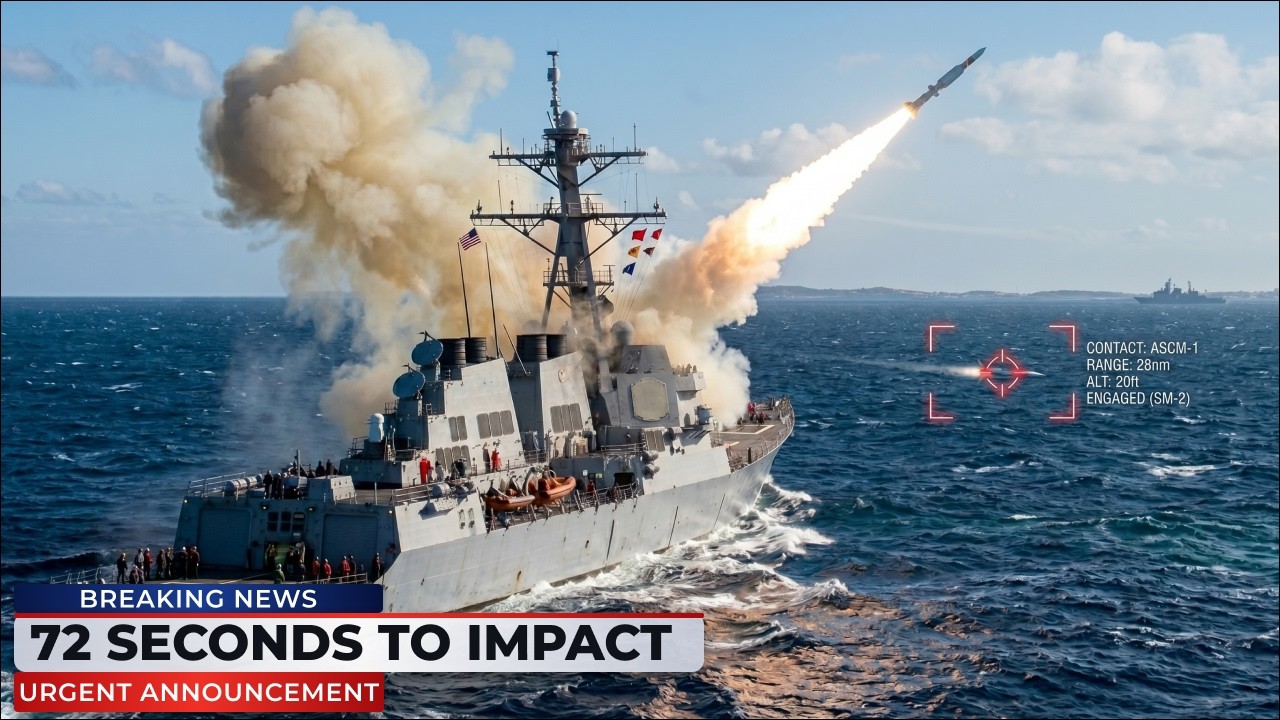 USS Farragut INTERCEPTS Iranian Noor Missile 18nm Off Jask &mdash; Aegis SM-2 Shootdown
