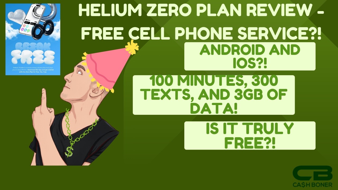 Helium Mobile Zero Plan Review - Free Cell Phone Service?! T-Mobile Coverage? Iphone & Android?!