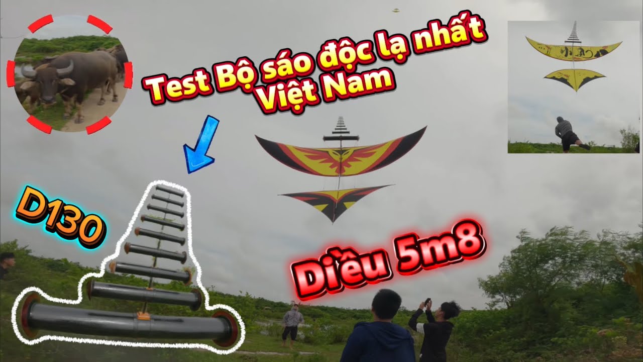 Hoài TV | TEST ÂM BỘ CÒI D130 ĐỘC LẠ NHẤT VIỆT NAM VÀ DIỀU 5M80