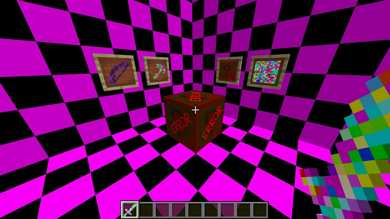 ERROR Lucky Block MOD in Minecraft