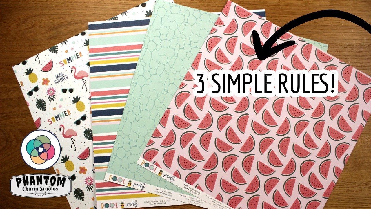 Stop Guessing! How to Mix Pattern Papers that ALWAYS Look Good Together