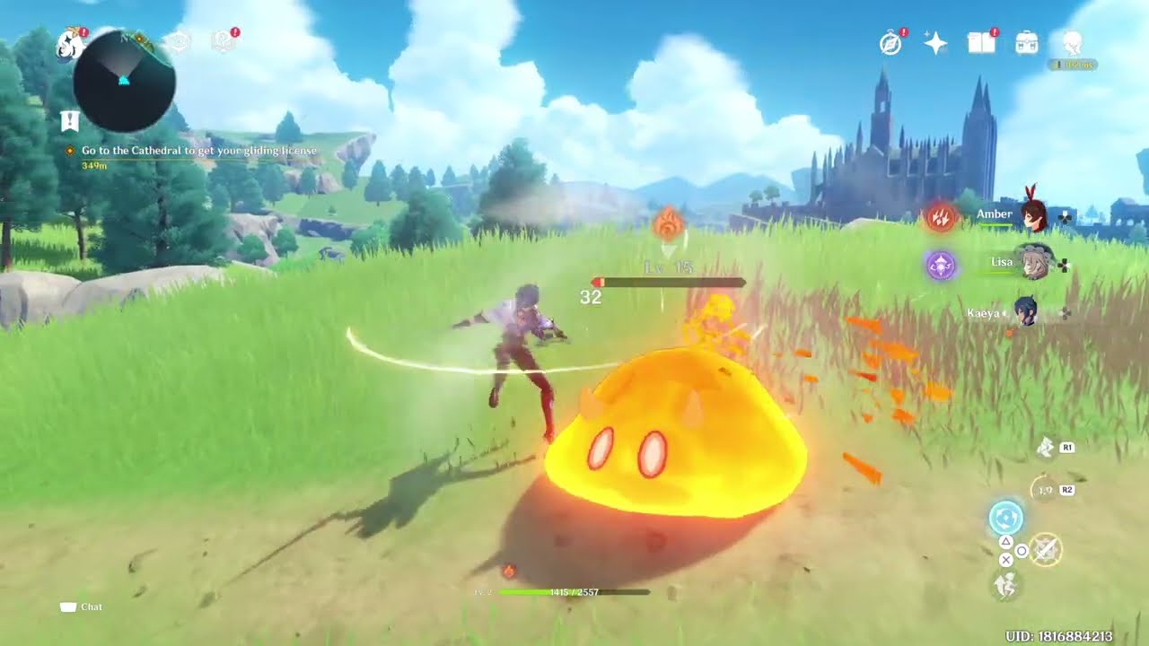 Genshin Impact #16 - Go to the Cathedral to Get Your Gliding License - GAMEPLAY