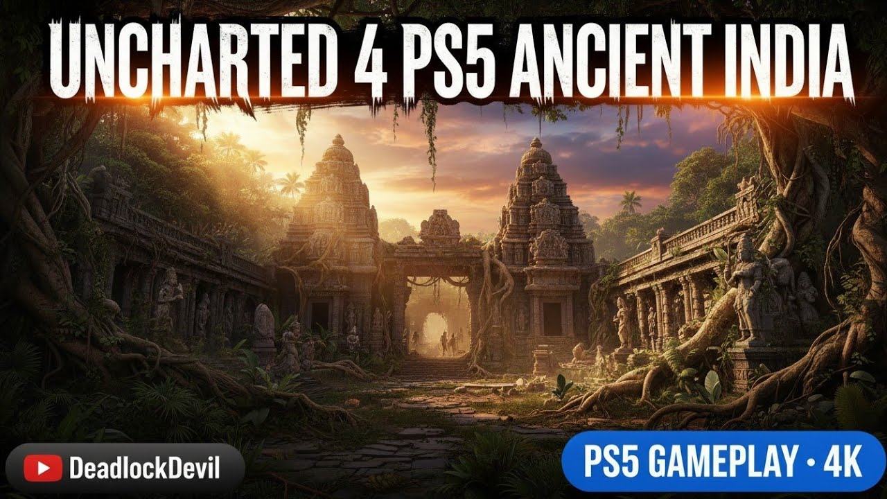 UNCHARTED 4 PS5: ANCIENT INDIA RUINS EXPLODED! 😱