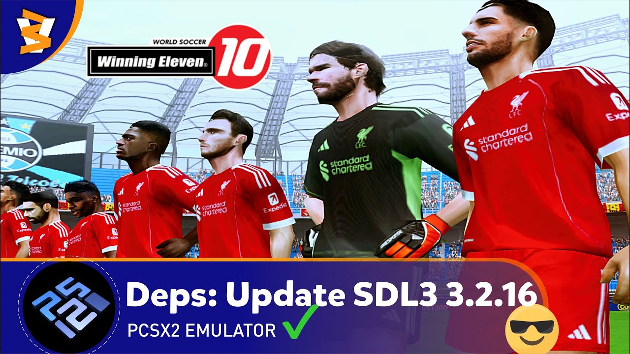 PCSX2 QT-64bit v2.5.2 - Winning Eleven 10 mod Summer 2025 Juli (Vulkan/Reshade)