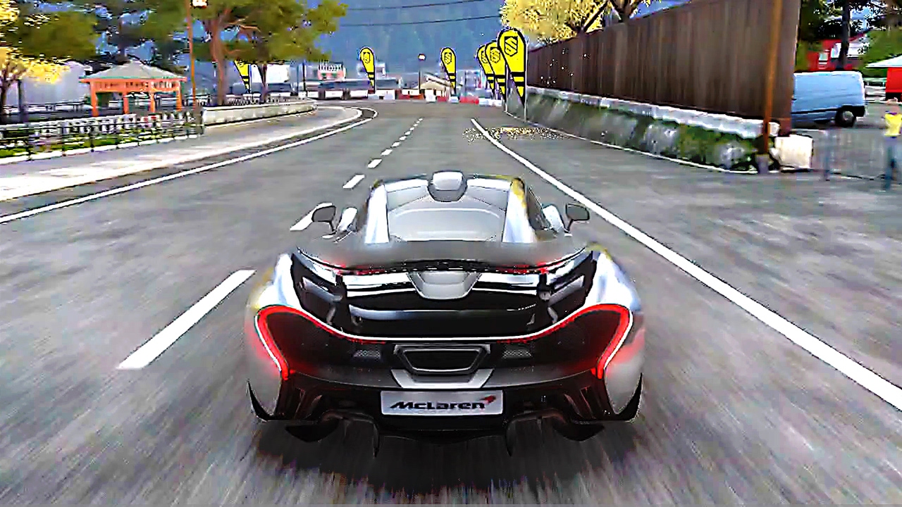 Driveclub McLaren P1 boosting around Gujo , Japan