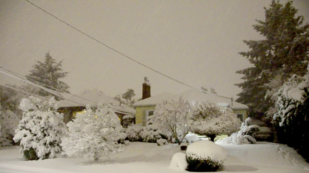 THUNDERSNOW!!! Epic Unexpected Portland Snowstorm 2017