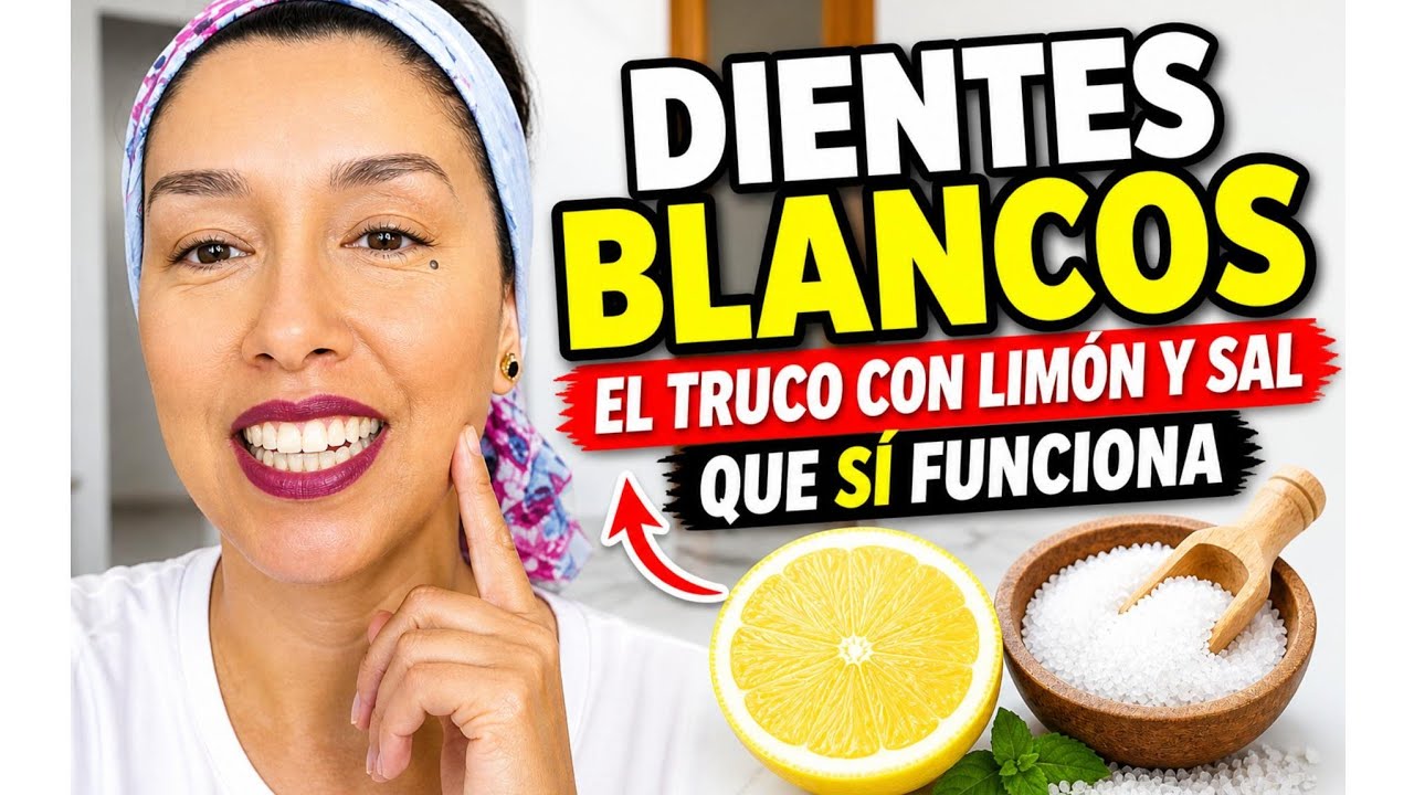 Dientes blancos en casa: el truco con lim&oacute;n y sal (resultados reales)