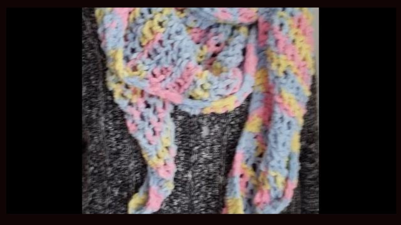 ROUND LOOM KNITTING. Knit a shawl scarf in a few hours.