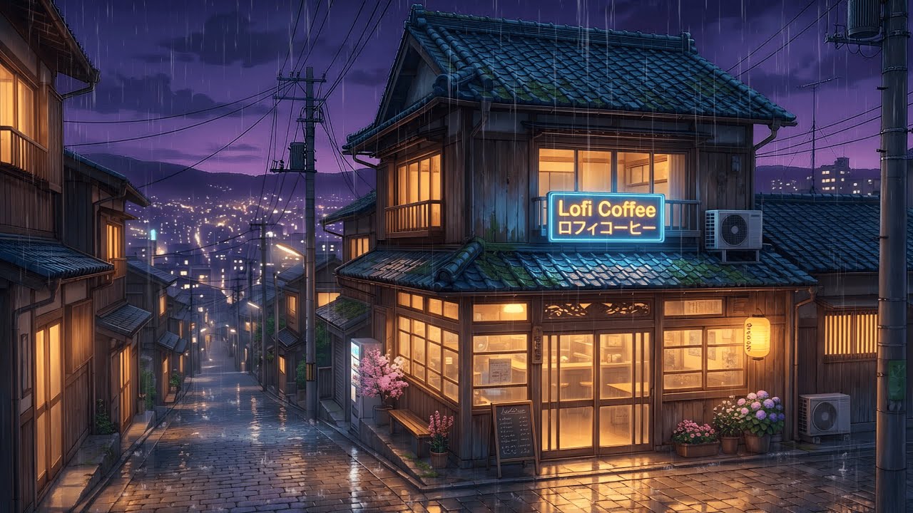 Neon Rain Dreams ✨ 1980s & 90s Chill Lofi – Perfect for Night Study & Calm