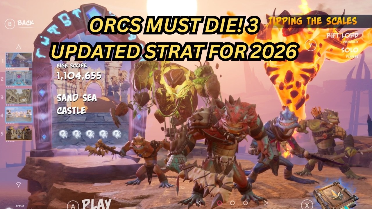 Orcs Must Die! 3 - Sand Sea Castle - Rift Lord - Easy 5 Skulls (updated 2026)