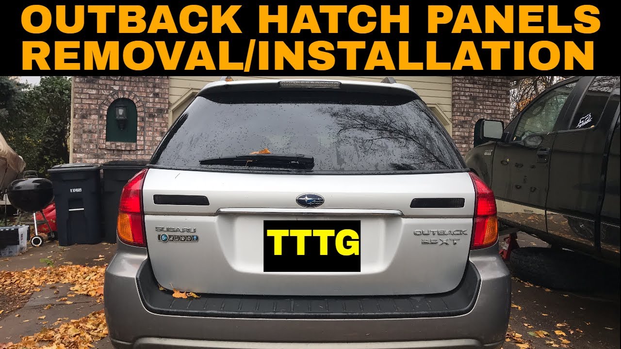 Снятие внутренней панели люка Subaru Outback (2005-2009)