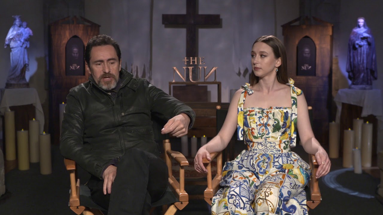 Interview:  Demain Bichir -  Taissa Farmiga - The Nun