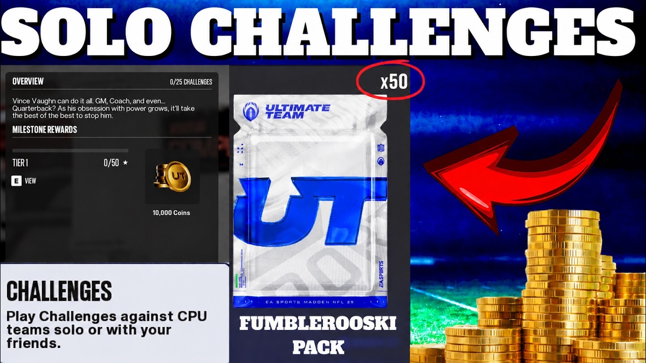 Лучшие одиночные испытания ДЛЯ ЗАРАБОТКА МОНЕТ, День 1, MUT 27! - Madden 27 Ultimate Team