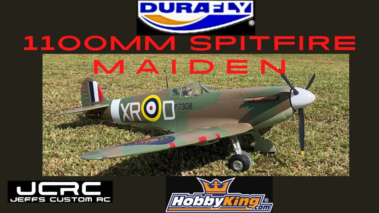 Durafly (PNF) Supermarine Spitfire Mk2a WWII Fighter EPO 1100mm Maiden Flight
