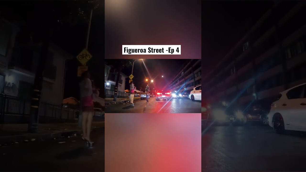 Driving Along Los Angeles Figueroa Street At Night EP 4 #1000subscriber #1000subscribergoal