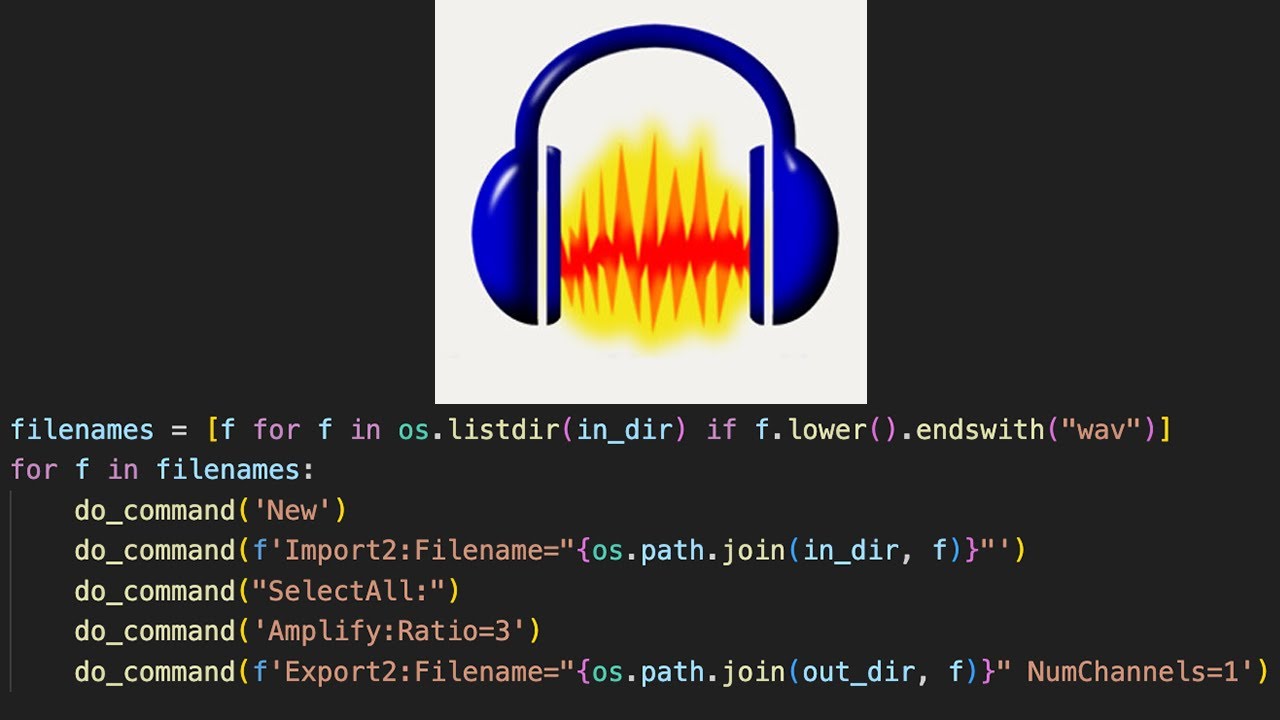 Scripting in Audacity Sound Editor
