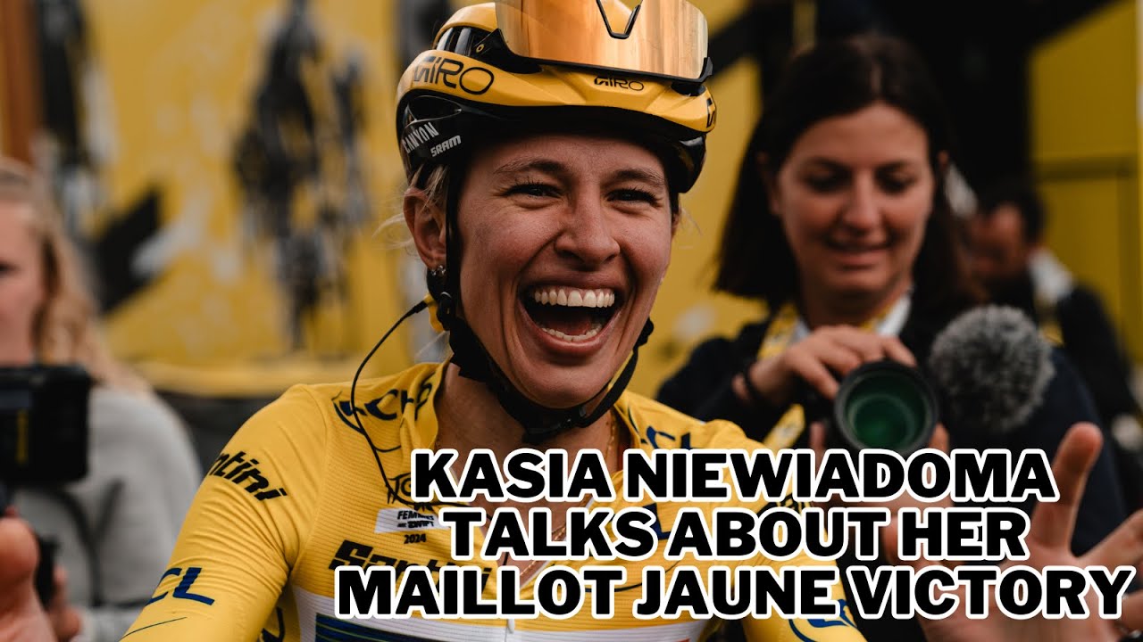 Interview with Kasia Niewiadoma after the Maillot Jaune victory