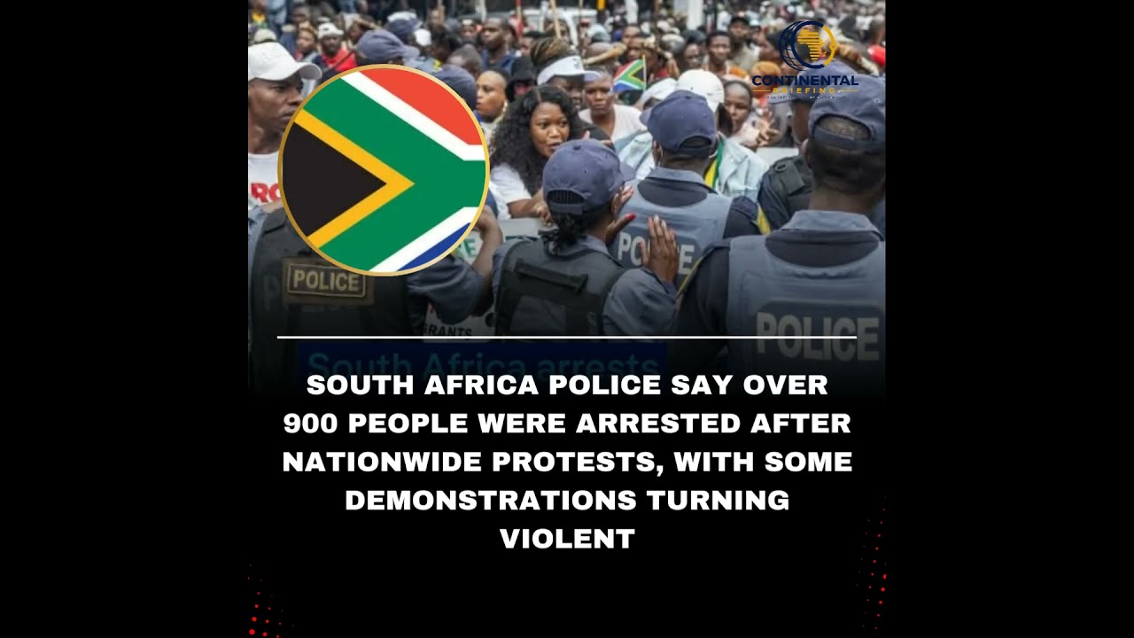 𝐁𝐑𝐄𝐀𝐊𝐈𝐍𝐆: 𝐒𝐎𝐔𝐓𝐇 𝐀𝐅𝐑𝐈𝐂𝐀 𝐀𝐑𝐑𝐄𝐒𝐓𝐒 𝟗𝟎𝟎+ 𝐀𝐅𝐓𝐄𝐑 𝐀𝐍𝐓𝐈-𝐌𝐈𝐆𝐑𝐀𝐍𝐓 𝐏𝐑𝐎𝐓𝐄𝐒𝐓𝐒