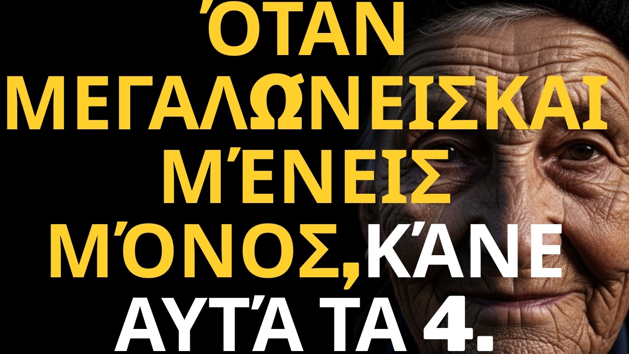 Μόνοι στα Γηρατειά; Κάντε Αυτά τα 4 Πράγματα για να Μείνετε Υγιείς και Ψυχικά Δυνατοί!