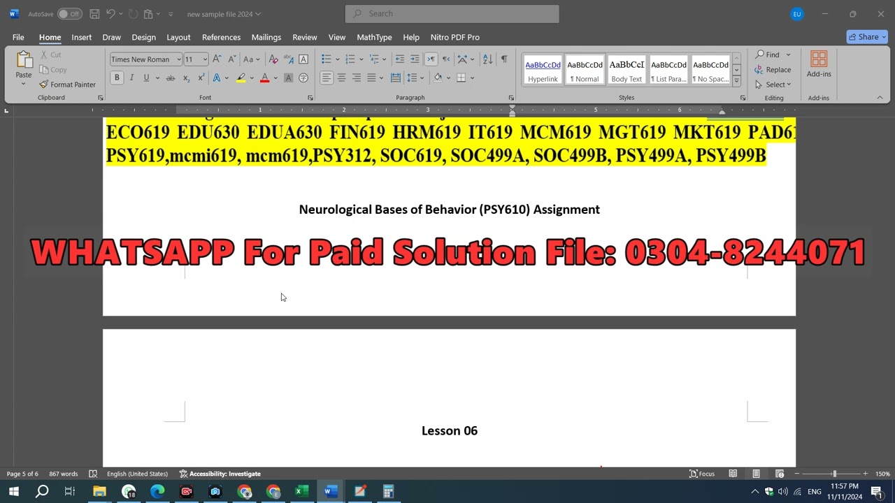 PSY610 Assignment 1 100% Correct Solution Fall 2024, PSY610 Assignment 1 Solution 2024