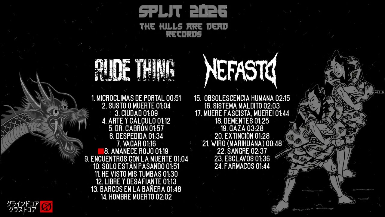 RUDE THING / NEFASTO - Split 2026 (Grind/Crust)