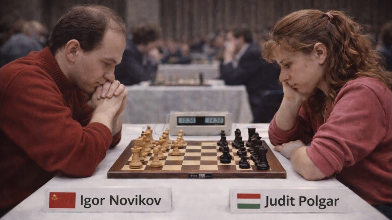 Igor Novikov vs Judit Polgar ◉ Pamplona Chess Tournament 1990