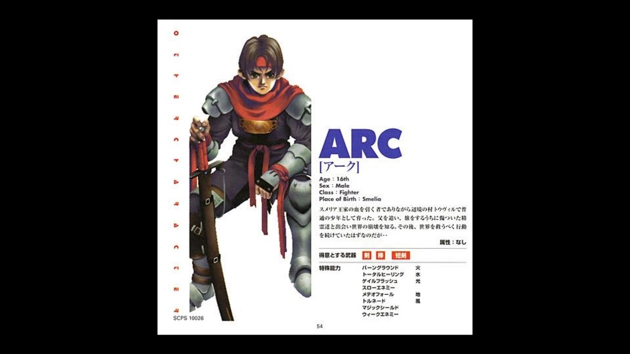 アークザラッド2 特殊能力集(人間キャラ)