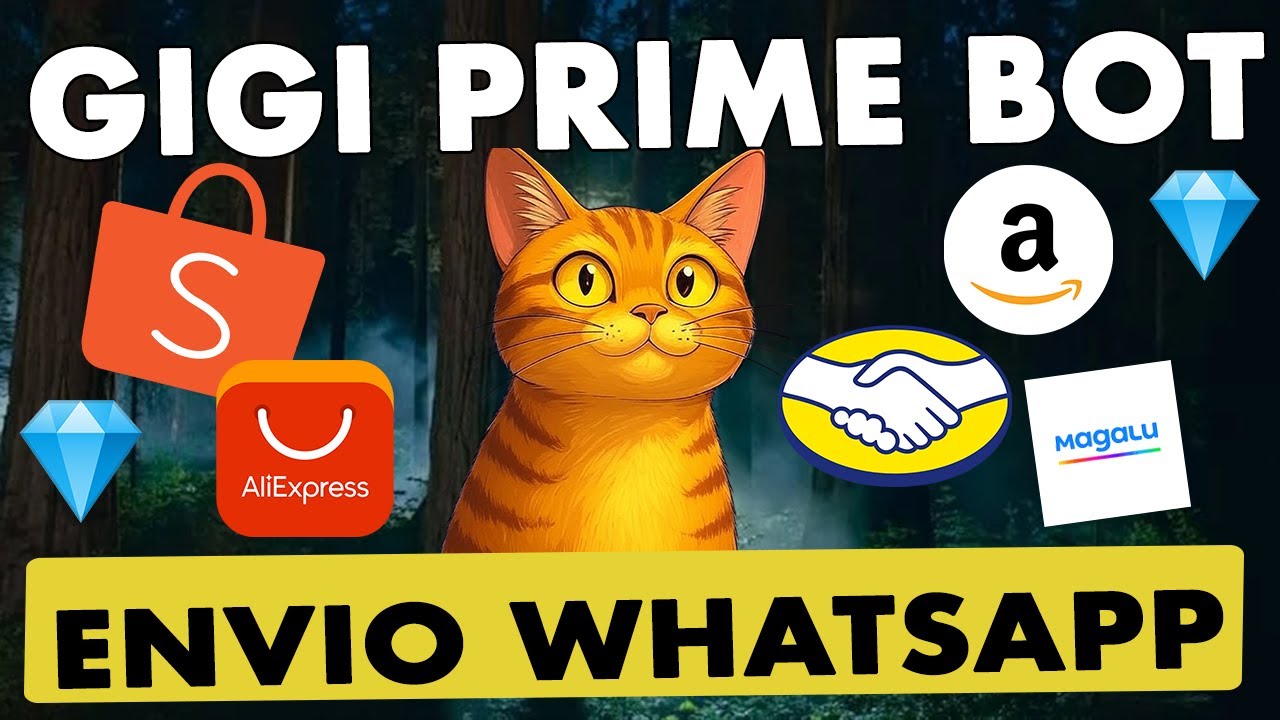 💎 GigiPrimeBot 👉 BOT que ENVIA OFERTAS direto para GRUPOS do WhatsApp! 🔥 Shopee | Amazon | Magalu 👊