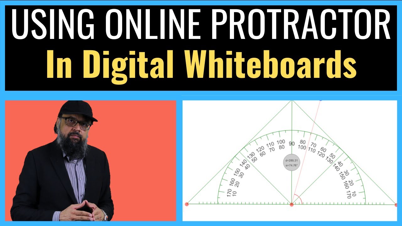 How to Use Protractor Online in Microsoft Whiteboard and Bitpaper