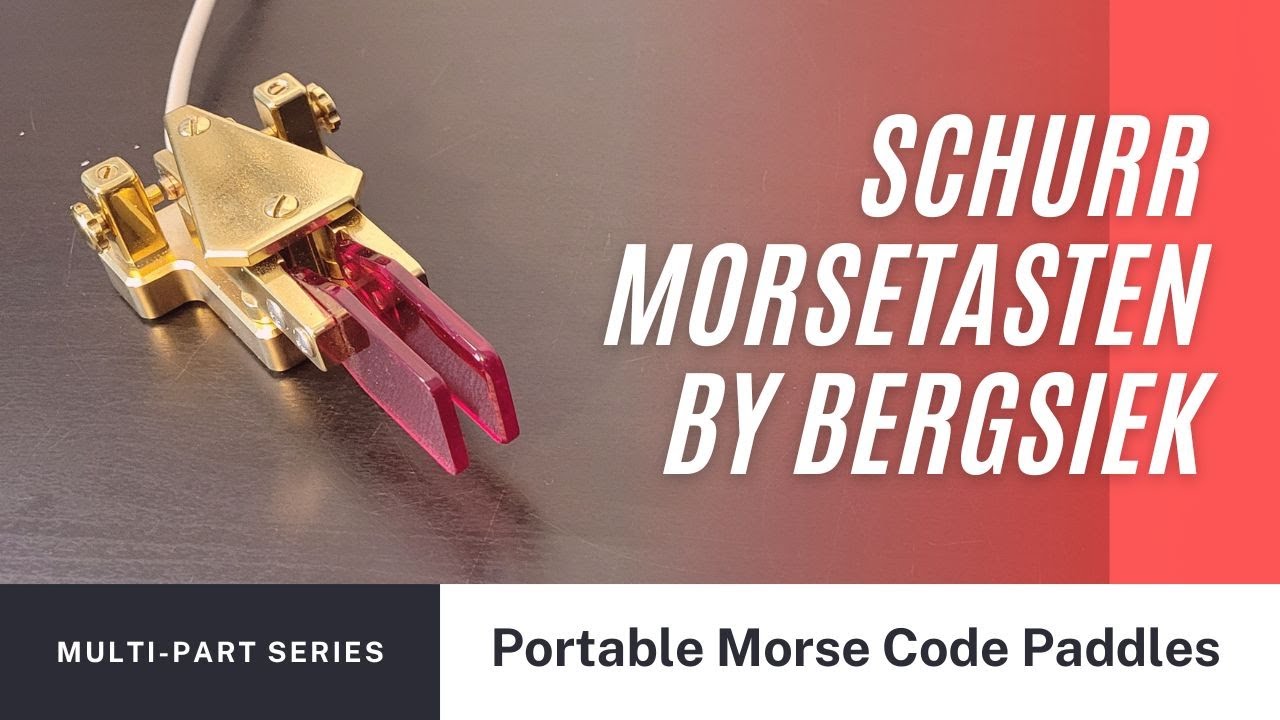 Schurr Morsetasten by Bergsiek AKA SOTA Wabbler Morse Code Paddle