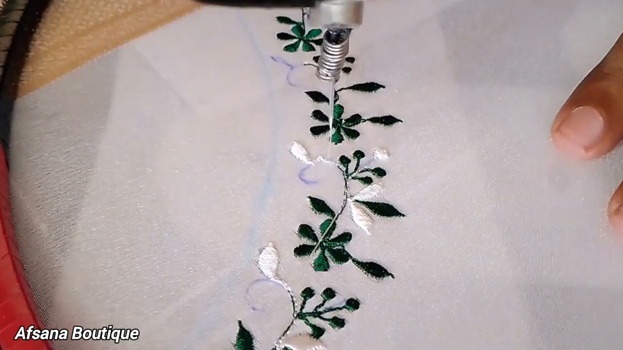 Machine Embroidery Thread work fancy design