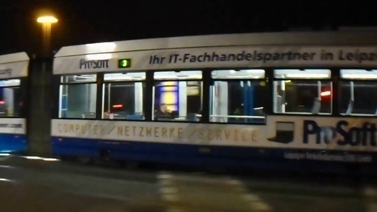 Mitfahrt mit NGTW6 von Eisenbahnstr. bis zur Torgauer Stra&szlig;e.