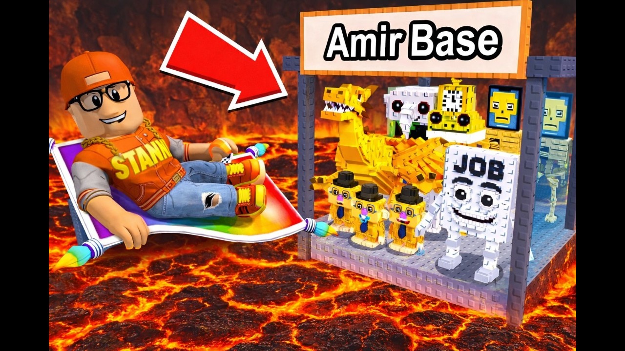 ich UPGRADE ABONNENTE BASE in Überlebe Lava Roblox