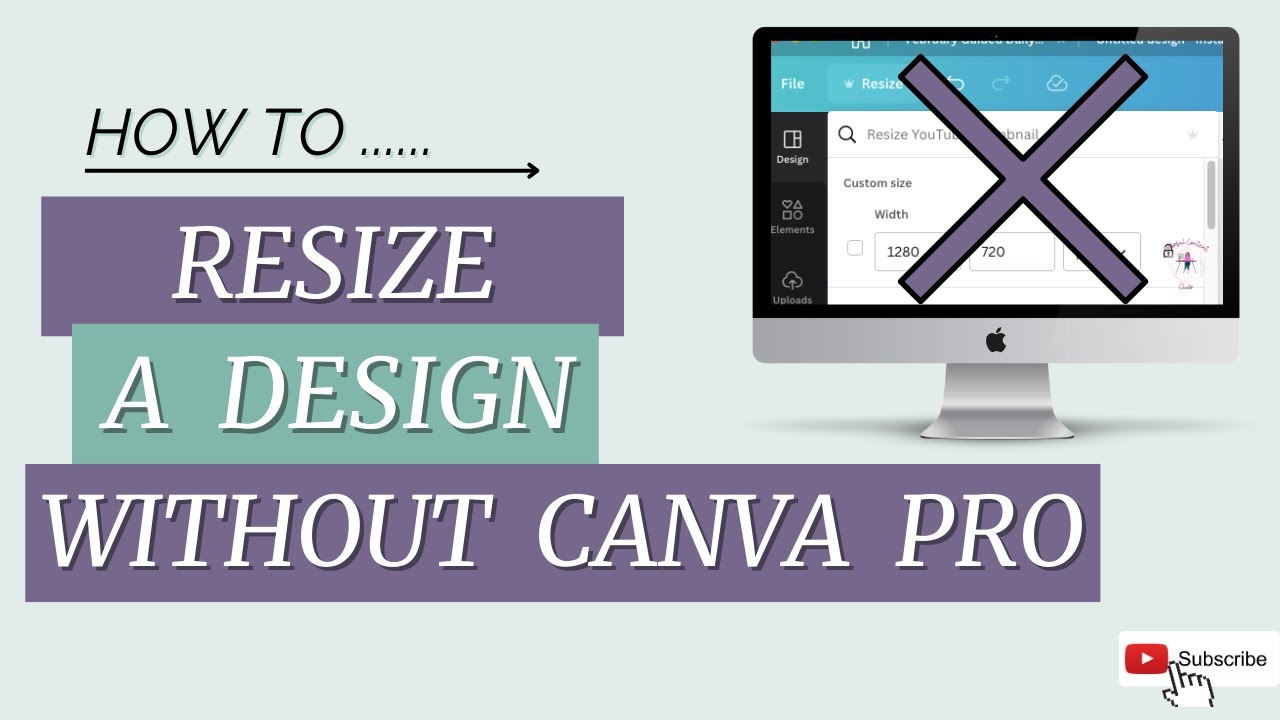 How To Resize A Design Without Having A Canva Pro Account