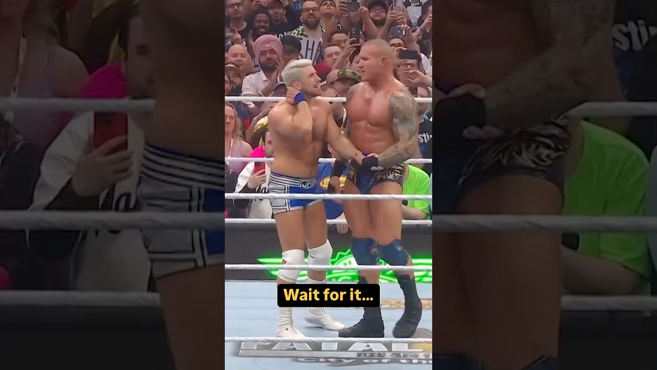 Randy Orton definitely gave Joe Hendry his #WrestleMania moment 😂