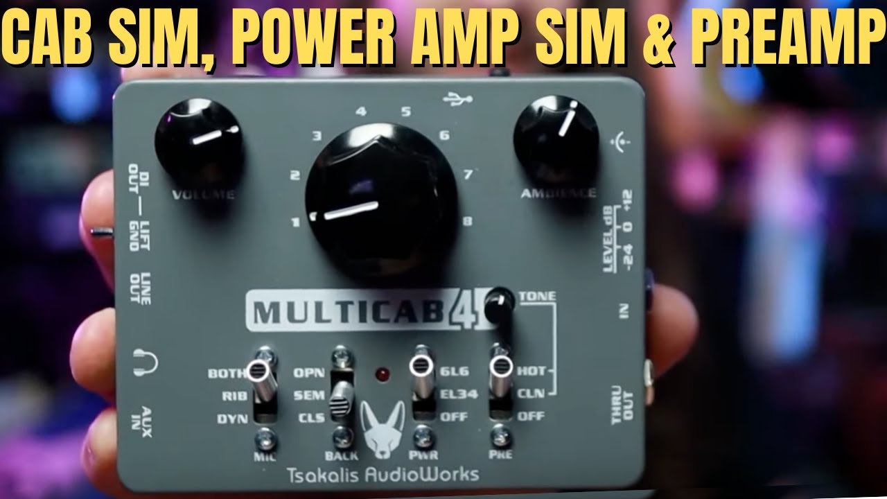 Hybrid Analog/Digital Cab Sim | Multicab 4 | Tsakalis AudioWorks