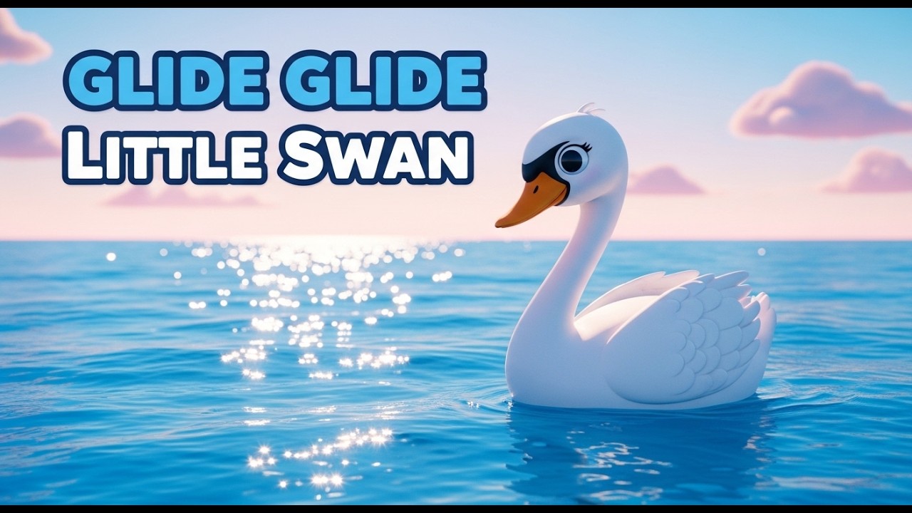 Glide Glide Little Swan 🦢🎵 | Swan Rhyme for Kids | ToonWhiz Kids