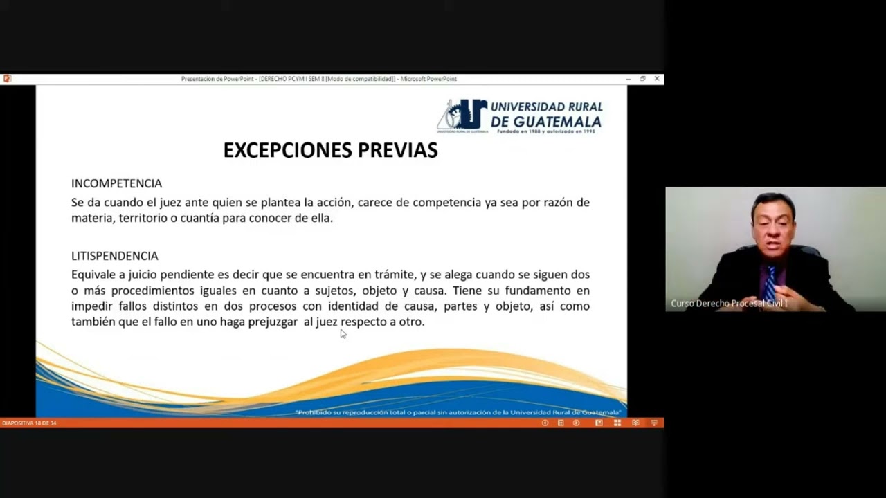 Derecho procesal civil I clase 9 (URG 2022)