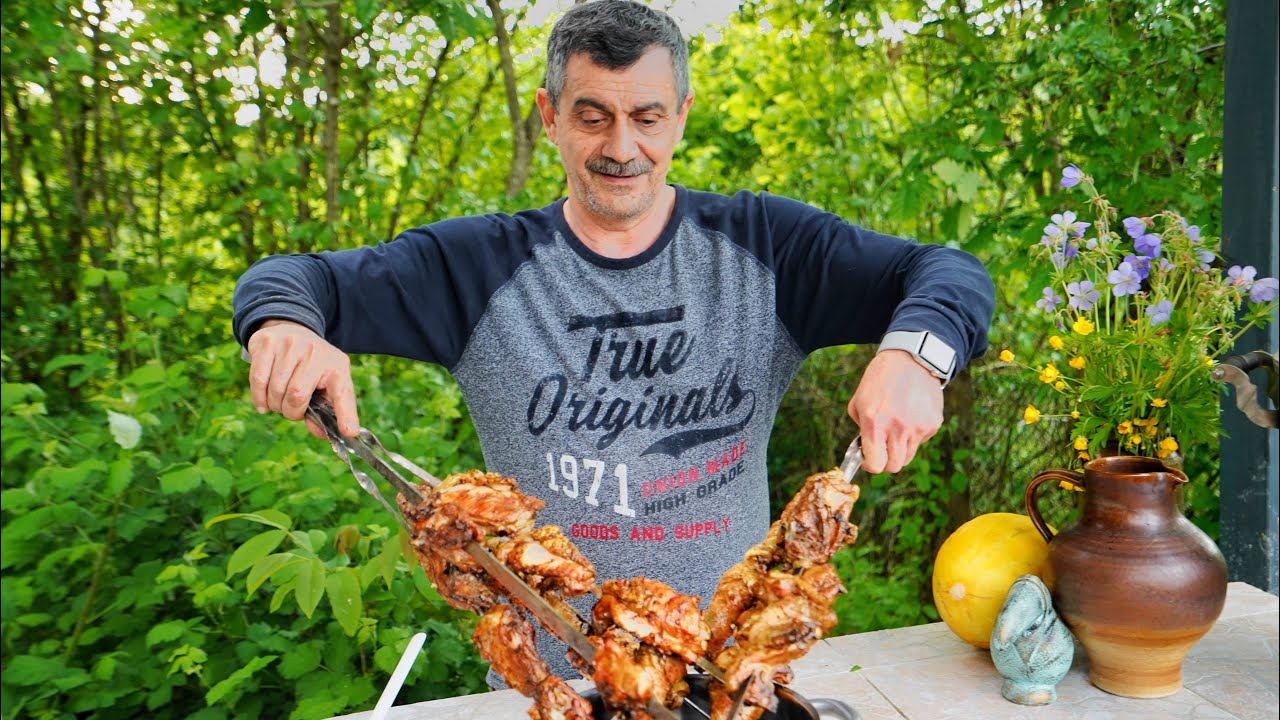 Traditional Azerbaijani Grill Chicken - Toyug Kebabi - Шашлык из Курицы | Gardendream