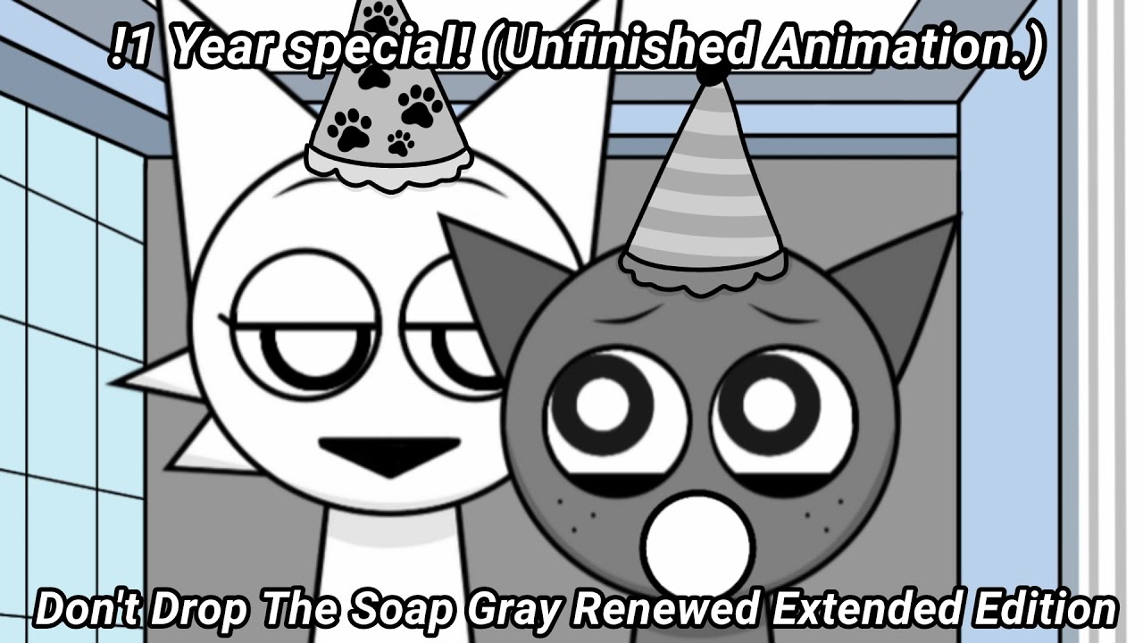 Sprunki Wenda X Gray Don't Drop The Soap, Gray Renewed Extended, 1 year special unfinished release
