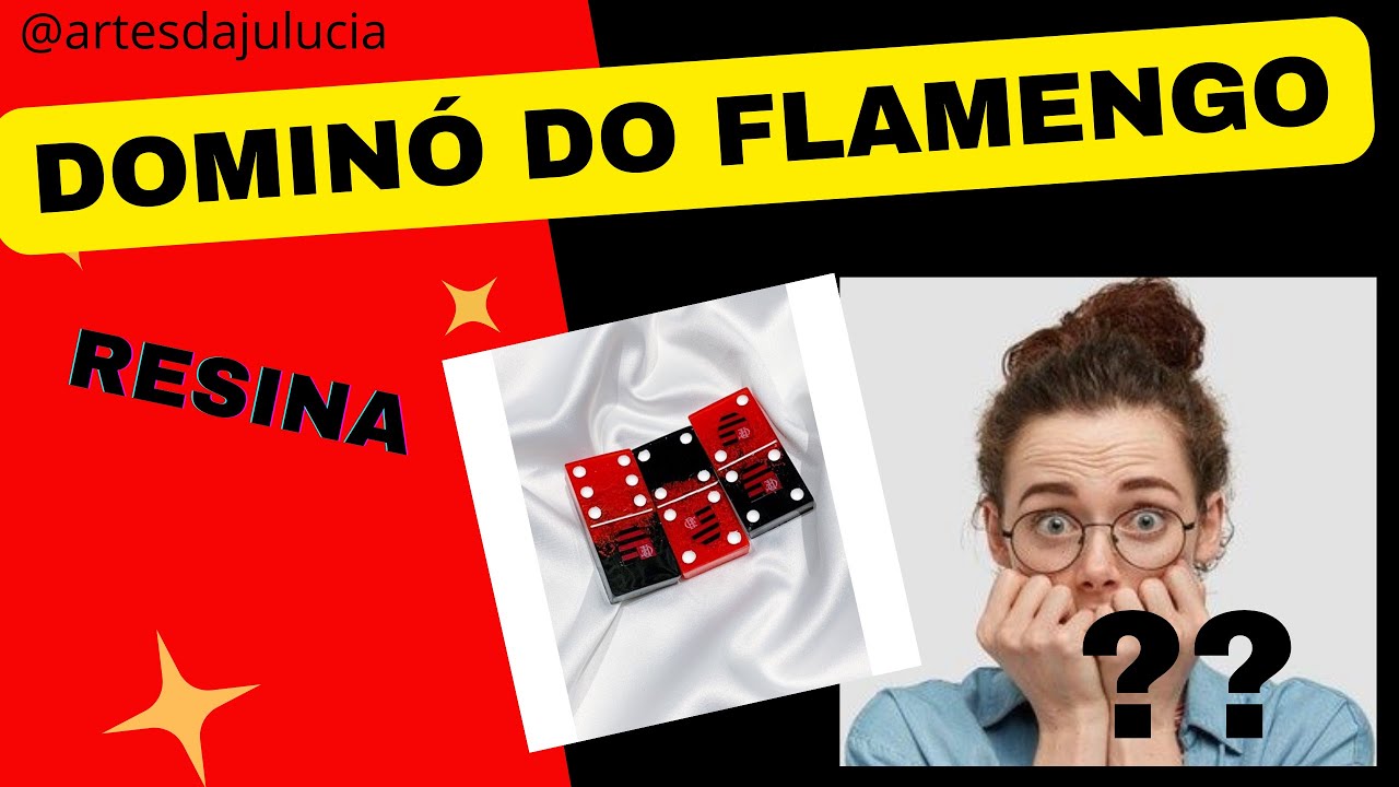 DOMINÓ DE RESINA TIME DO FLAMENGO  - PERSONALIZADO
