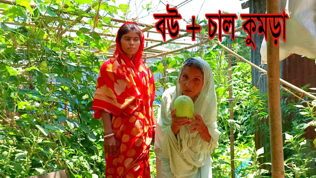 কাচা চাল কুমড়া এত স্বাদ ক্যারে মাসি♨️বউ আমার আর কাচা চাল কুমড়ার প্রেমে পরেছে